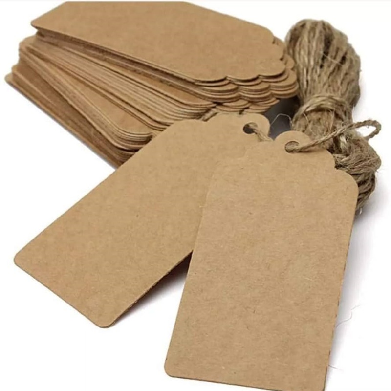 Tags made of 700gsm To 1500gsm Single Layer Grey Board