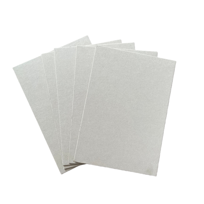 Grey cardboard for packaging